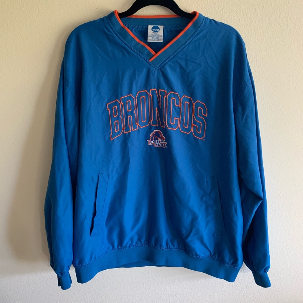Men's Boise State Broncos Blue Crewneck Medium